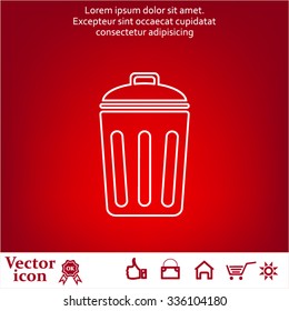 ballot box web icon. vector design