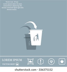 ballot box web icon. vector design