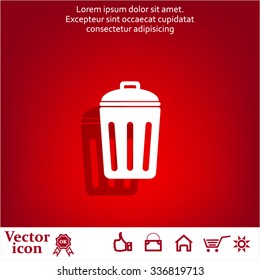 ballot box web icon. vector design