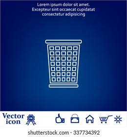 ballot box web icon. vector design