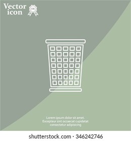 ballot box web icon. vector design