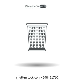 ballot box web icon. vector design