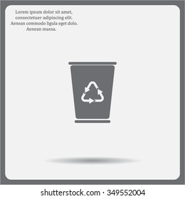 ballot box web icon. vector design