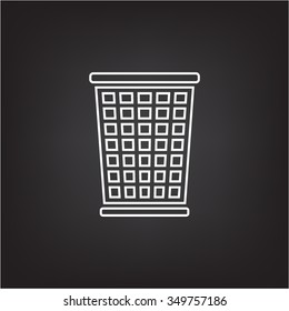 ballot box web icon. vector design