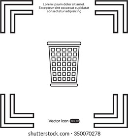 ballot box web icon. vector design
