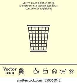 ballot box web icon. vector design
