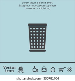 ballot box web icon. vector design