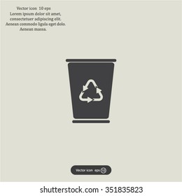 ballot box web icon. vector design