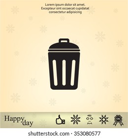 ballot box web icon. vector design