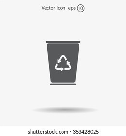 ballot box web icon. vector design