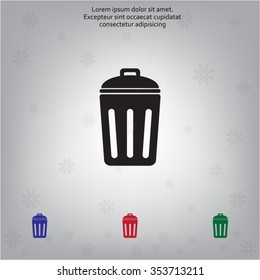ballot box web icon. vector design