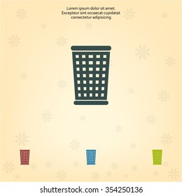 ballot box web icon. vector design