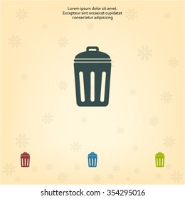 ballot box web icon. vector design
