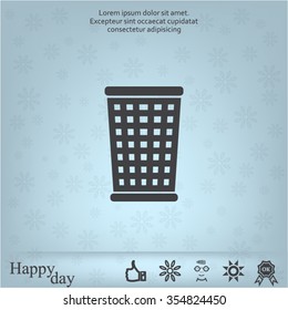 ballot box web icon. vector design