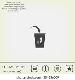 ballot box web icon. vector design