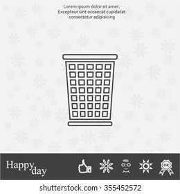 ballot box web icon. vector design
