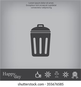 ballot box web icon. vector design