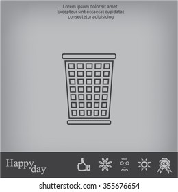 ballot box web icon. vector design