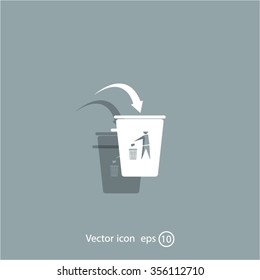 ballot box web icon. vector design