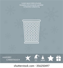 ballot box web icon. vector design