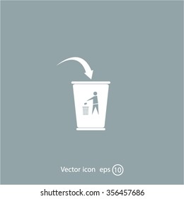 ballot box web icon. vector design