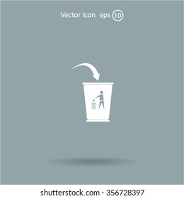 ballot box web icon. vector design