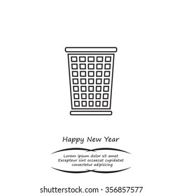 ballot box web icon. vector design