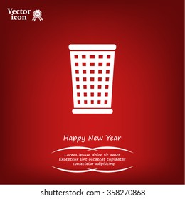 ballot box web icon. vector design