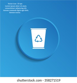 ballot box web icon. vector design