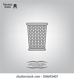 ballot box web icon. vector design
