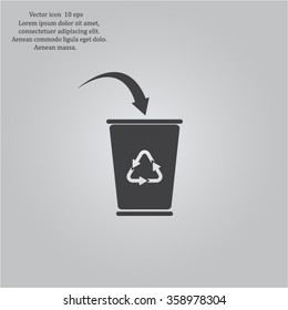 ballot box web icon. vector design