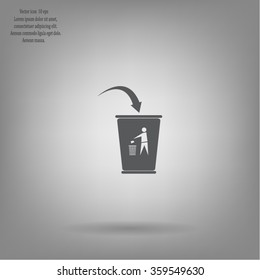 ballot box web icon. vector design