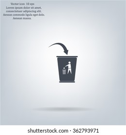 ballot box web icon, vector design