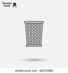 ballot box web icon. vector design