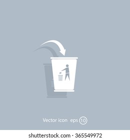 ballot box web icon. vector design