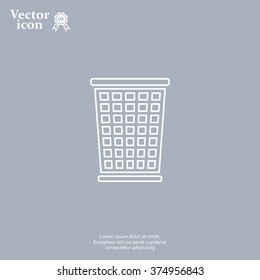ballot box web icon. vector design