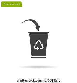 ballot box web icon. vector design