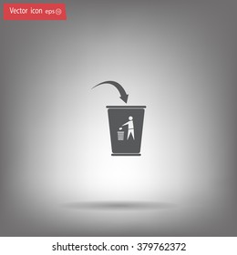 ballot box web icon. vector design