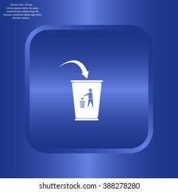 ballot box web icon. vector design