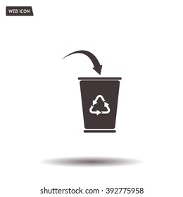 ballot box web icon. vector design