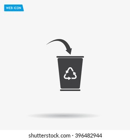 ballot box web icon. vector design