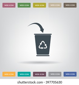 ballot box web icon. vector design