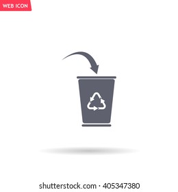 ballot box web icon. vector design