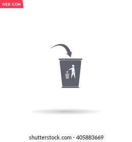 ballot box web icon. vector design