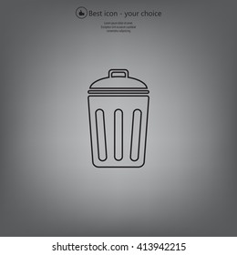 ballot box web icon. vector design