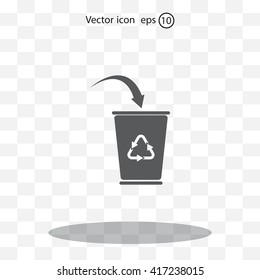 ballot box web icon. vector design