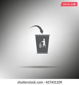 ballot box web icon. vector design