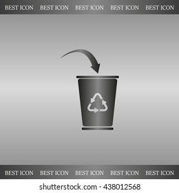 ballot box web icon. vector design