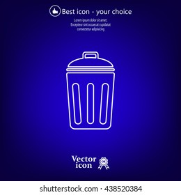 ballot box web icon. vector design