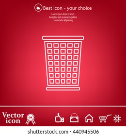 ballot box web icon. vector design